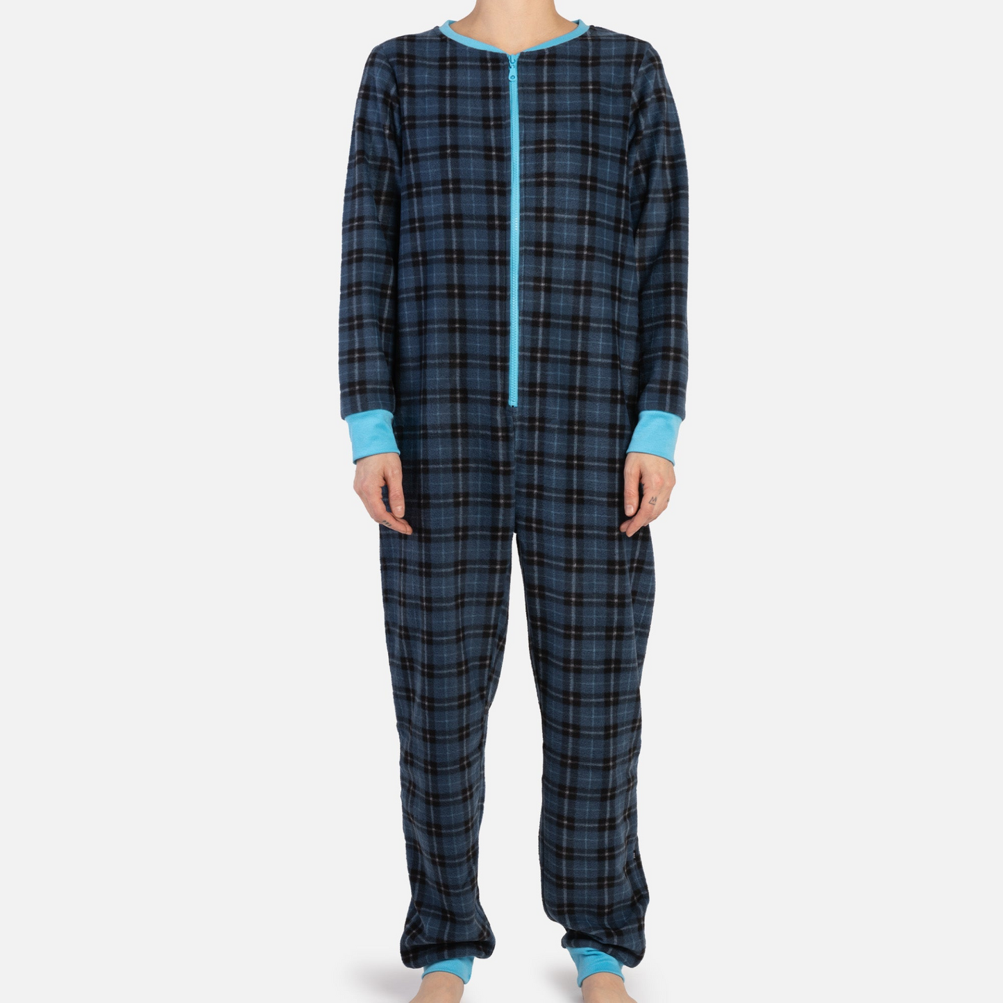 Matching Human & Dog Onesie - Plaid Blue