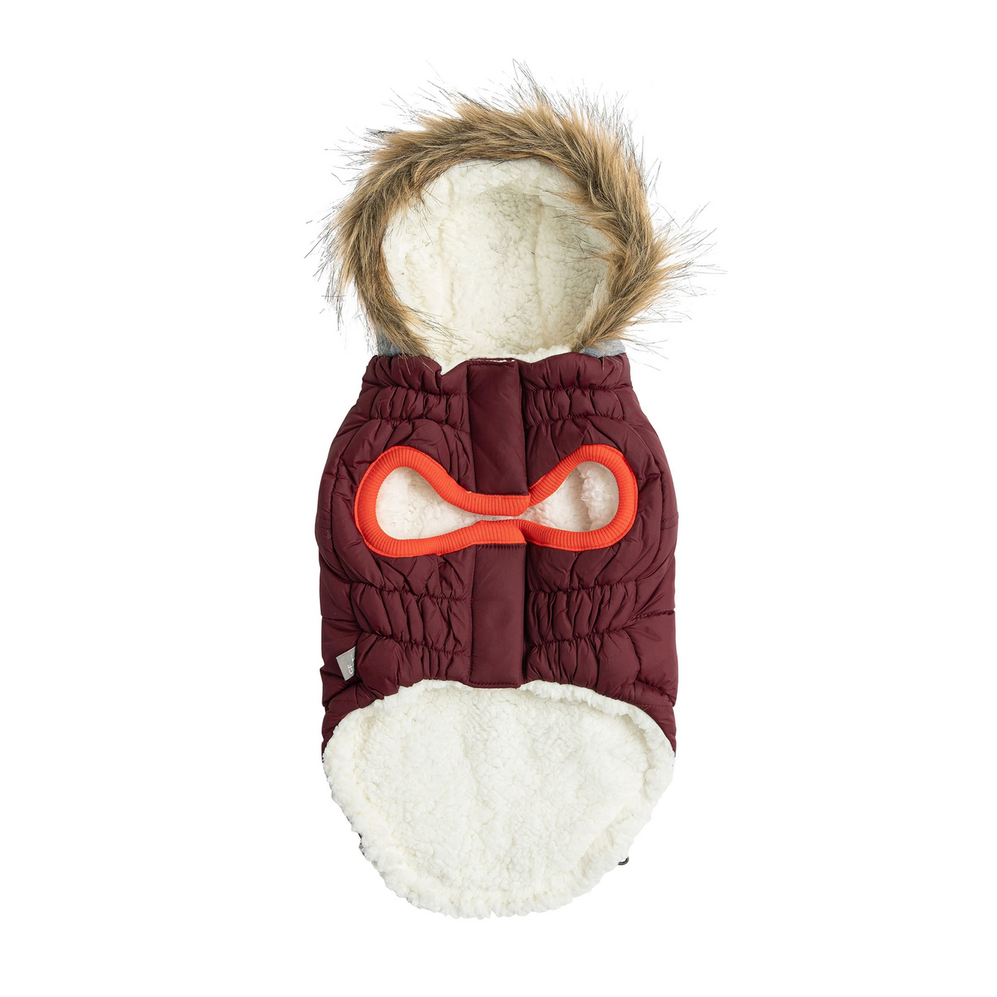 Winter Sailor Parka for Dogs- Burgundy