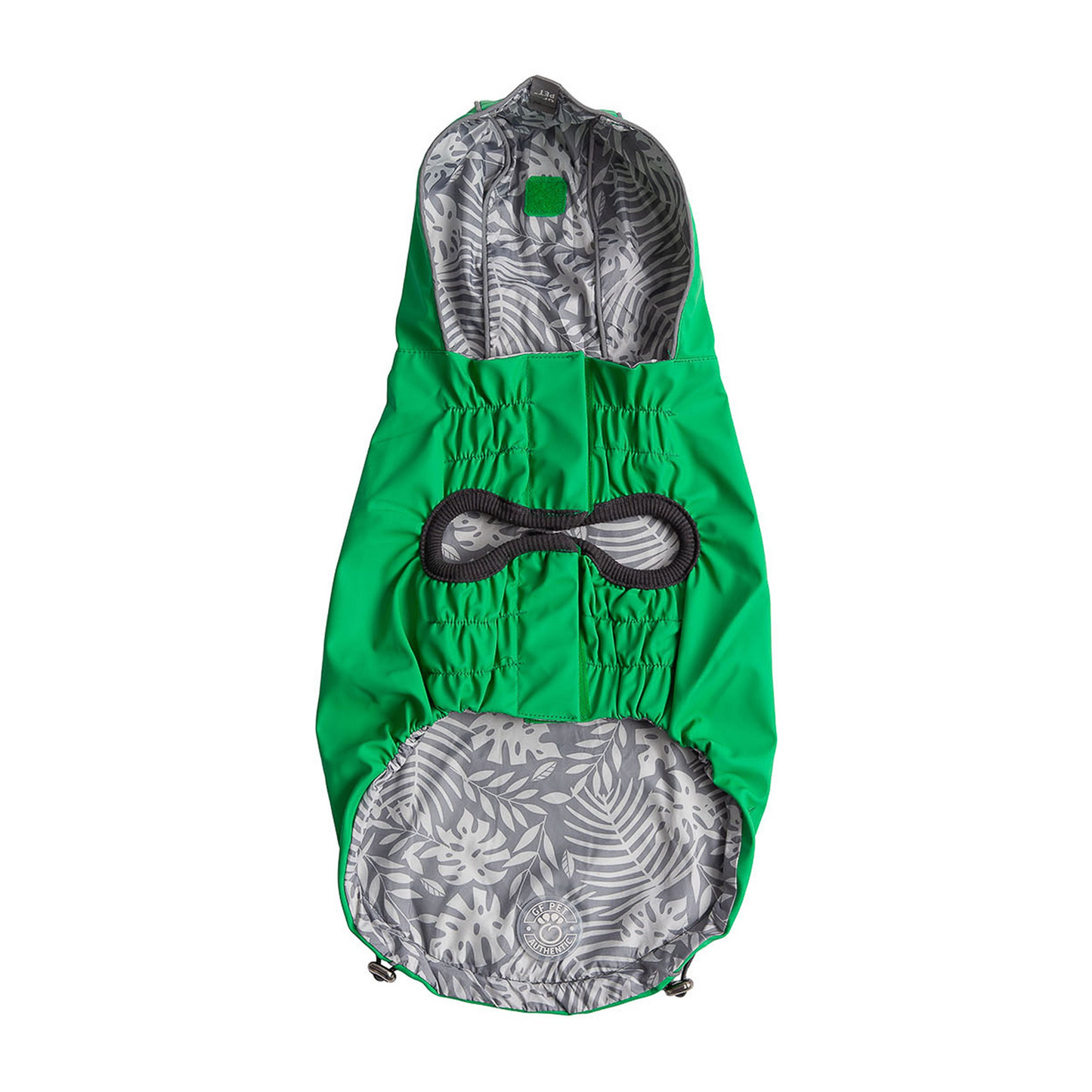 Reversible Elasto-Fit Raincoat for Dogs- Green