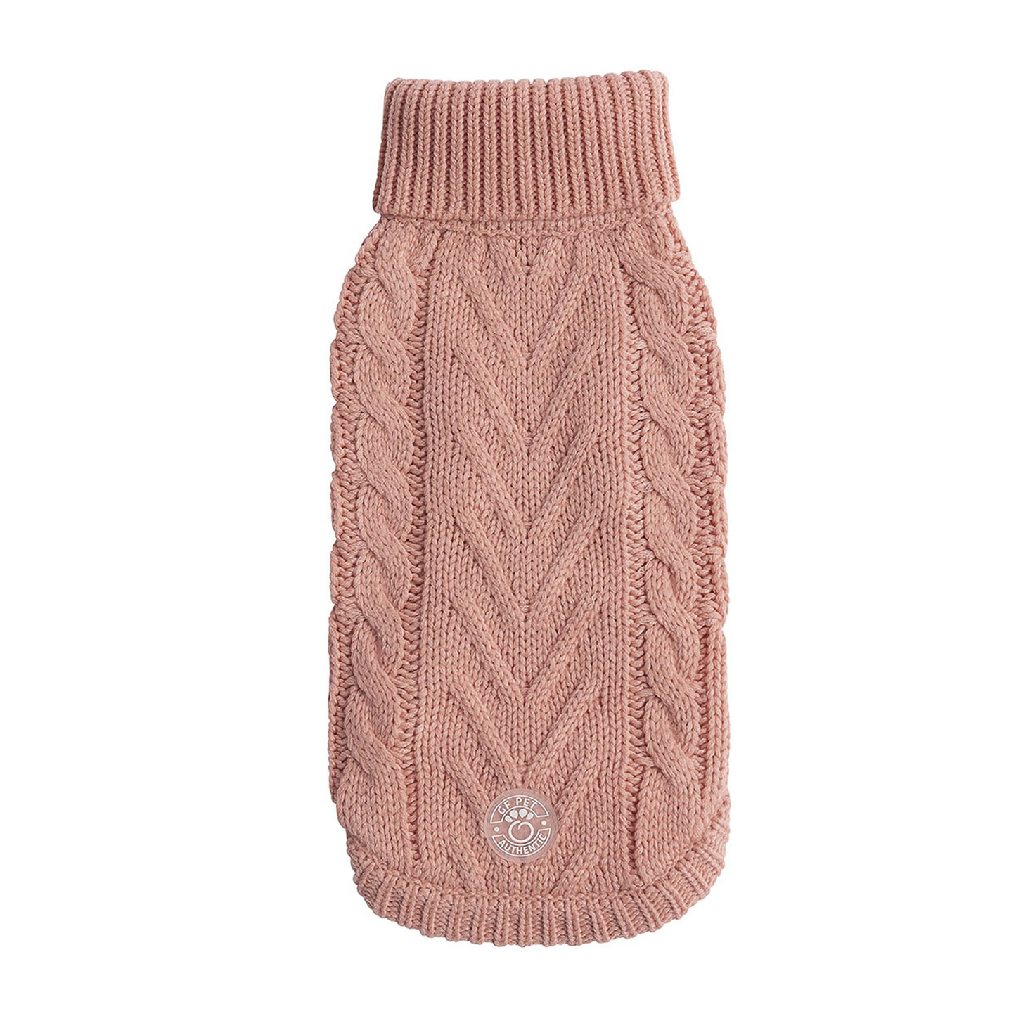 Chalet Dog Sweater Cable Knit- Pink