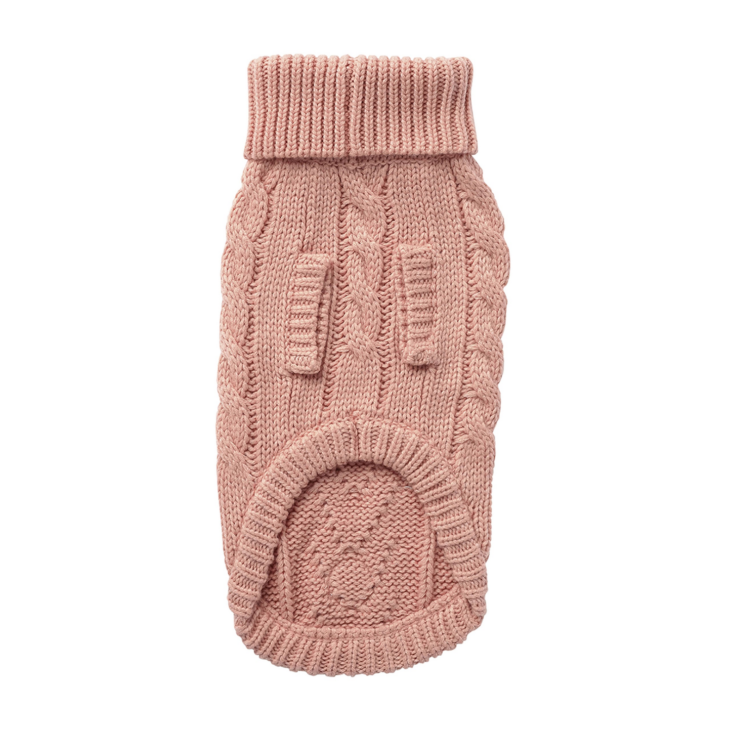 Chalet Dog Sweater Cable Knit- Pink