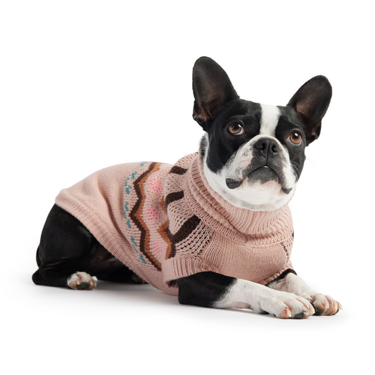 Heritage Sweater for Dogs- Pink