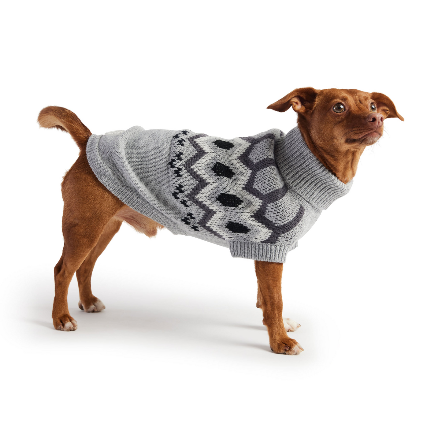 Heritage Sweater for Dogs- Grey Mix