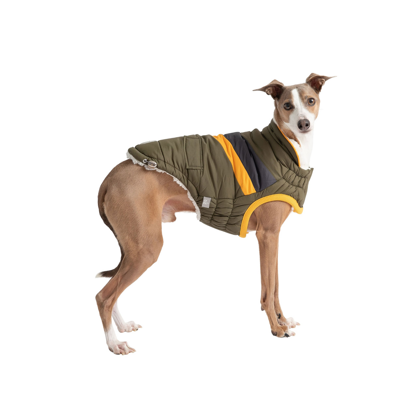 Alpine Puffer Coat for Dogs - Dark Khaki