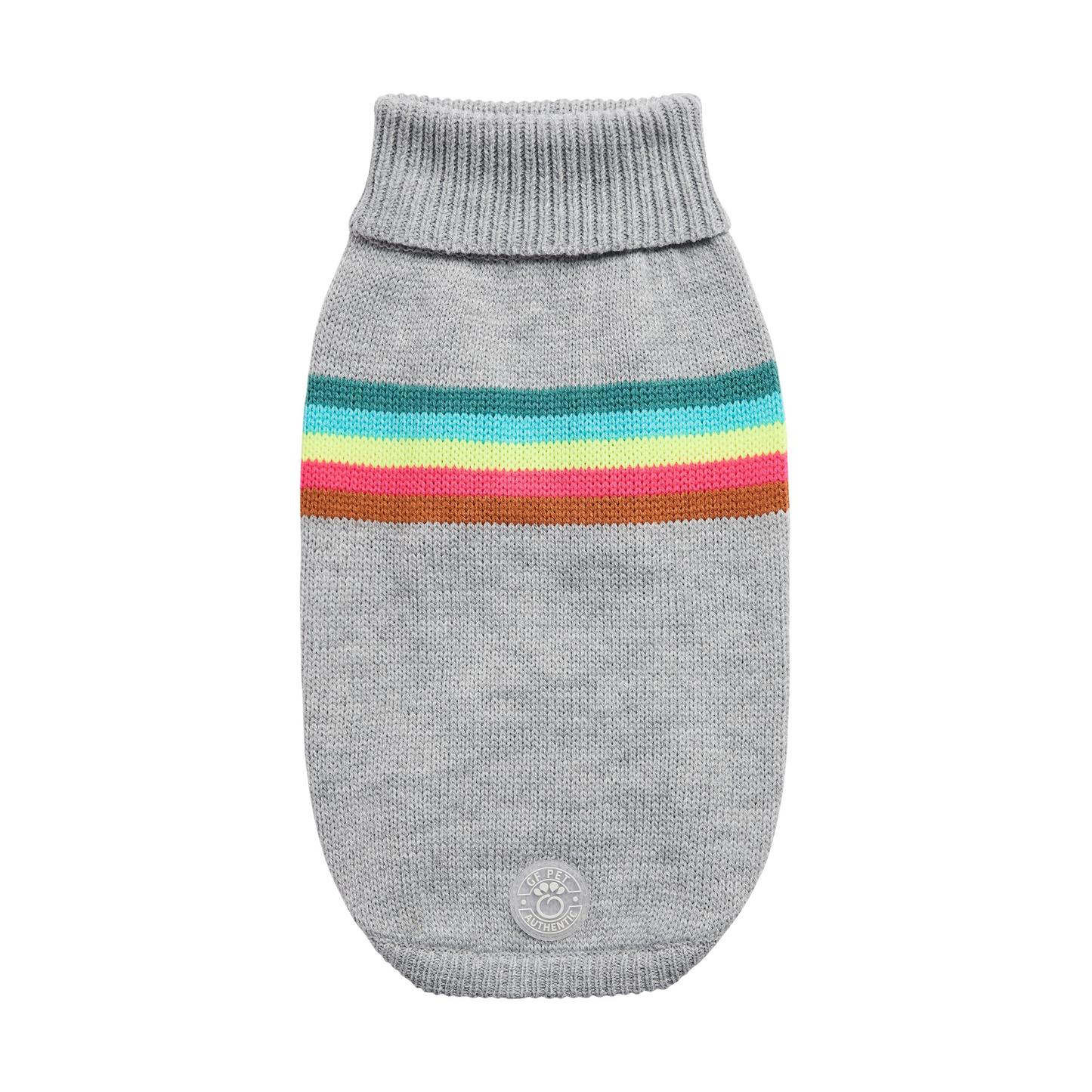 Retro Sweater for Dogs- Grey Mix