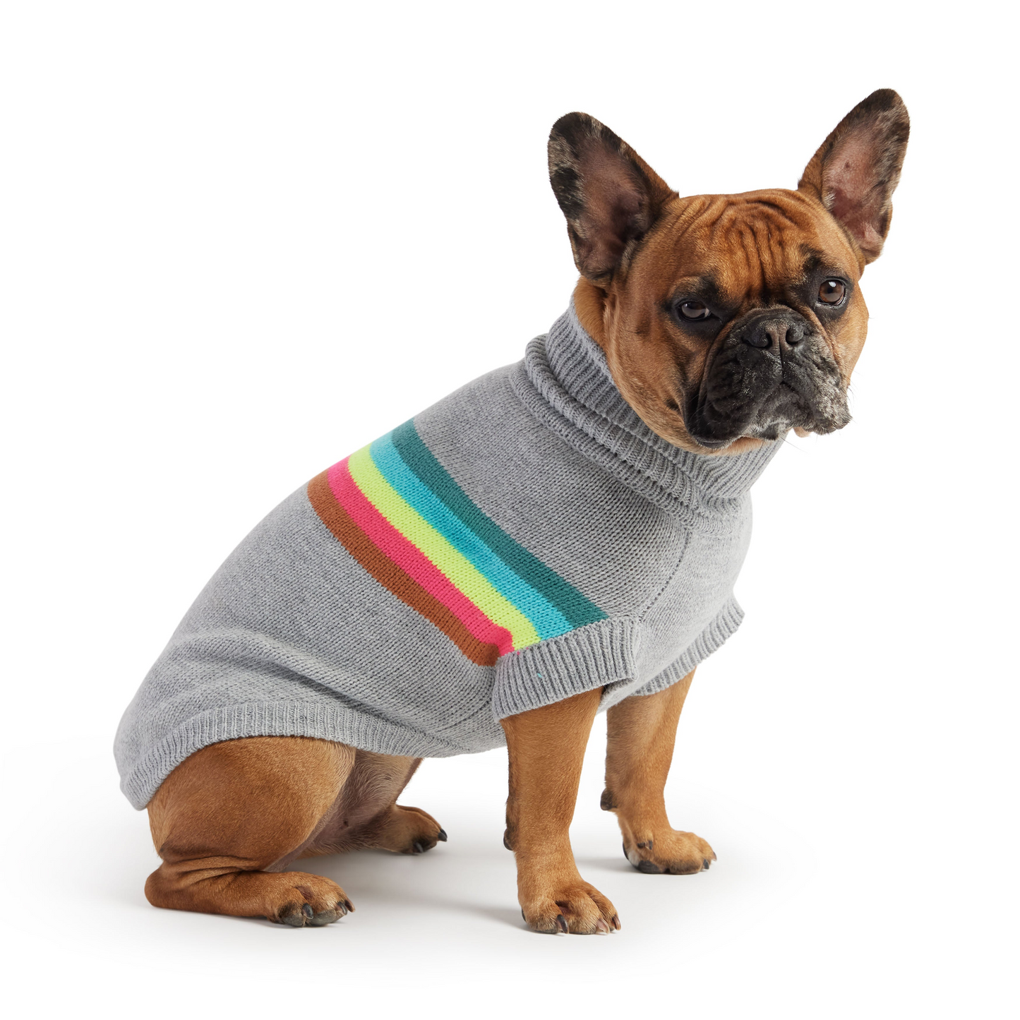 Retro Sweater for Dogs- Grey Mix