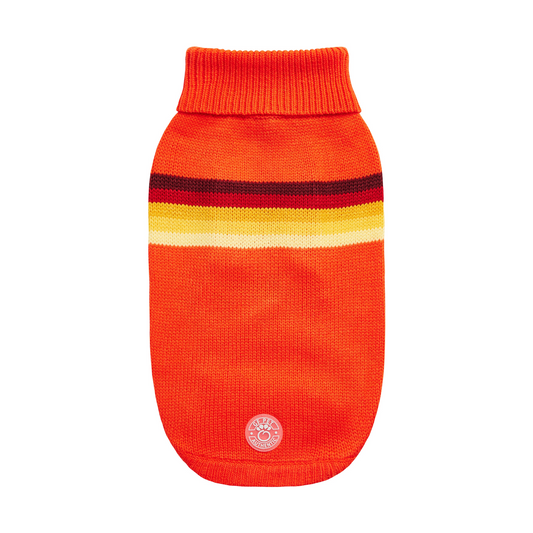 Retro Sweater for Dogs- Orange