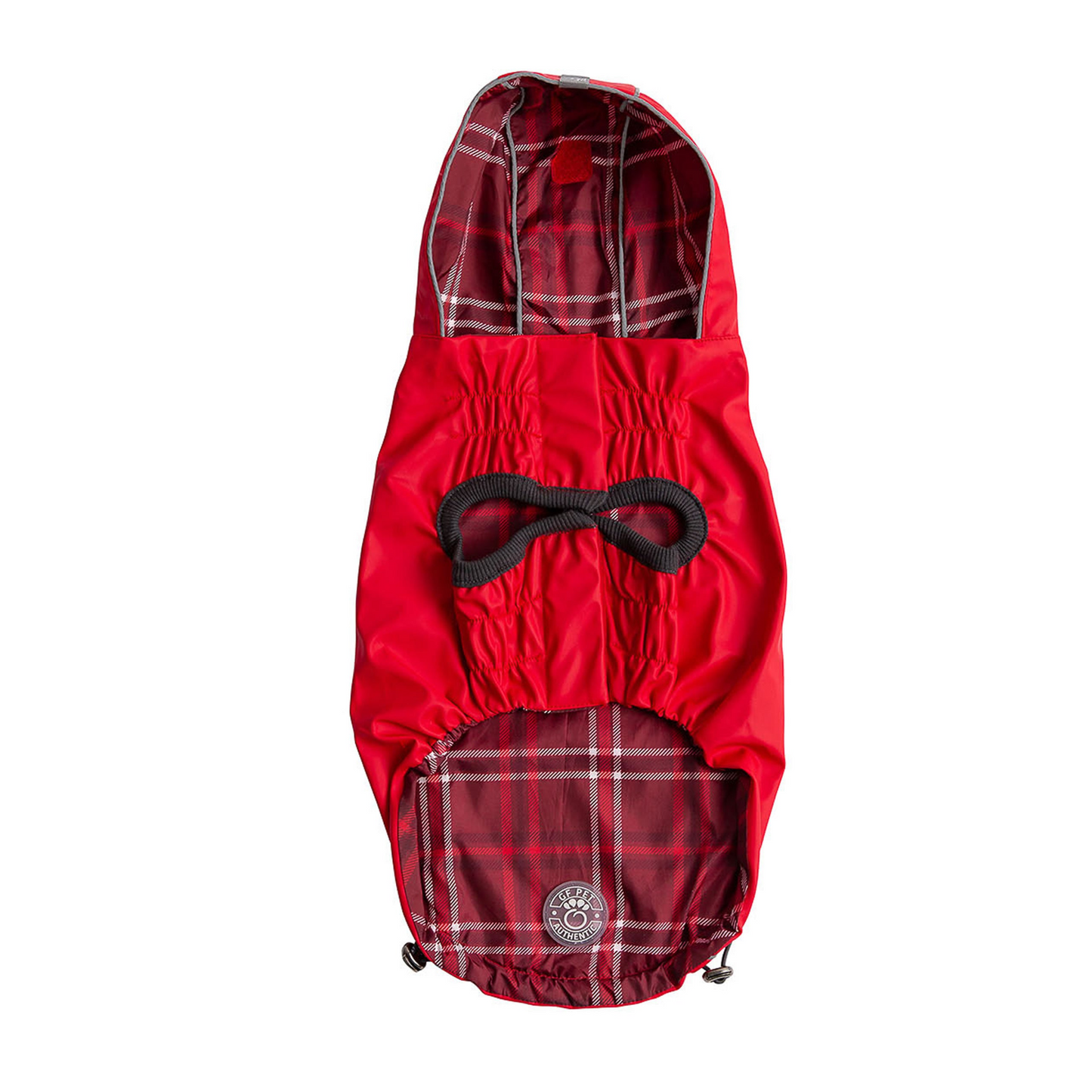 Reversible Elasto-Fit Raincoat for Dogs - Red