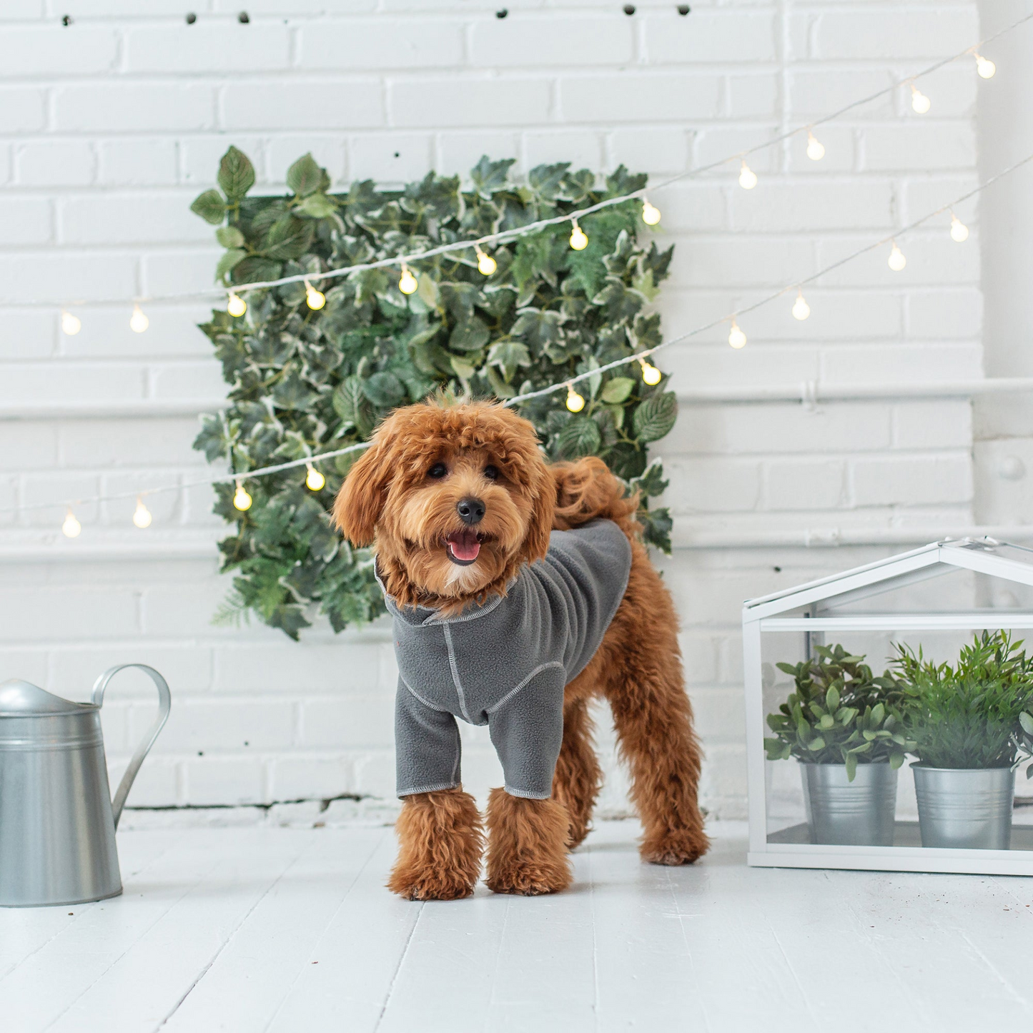 Fleece Under Layer for Dogs - Charcoal