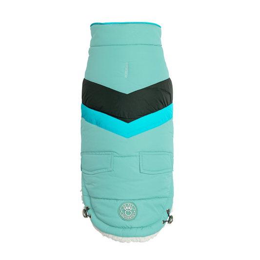 Alpine Puffer Coat for Dogs- Light Aqua