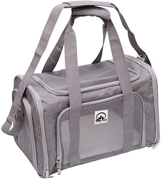 20" Airline Approved Pet Carrier Bag (Grey)