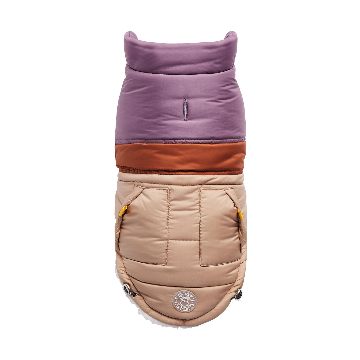 Retro Puffer Coat for Dogs- Sand